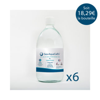 Cure de 6 bouteilles hypertonique Sea Aquacell's de CSBS Odemer en 1L isotonique