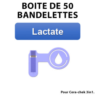 Boite de 50 bandelettes test Lactate pour Cera-check